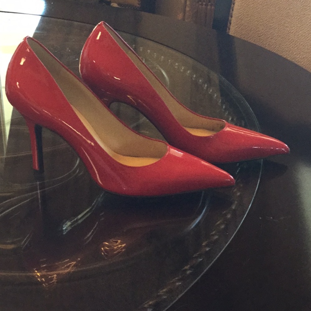 Cole Haan 3 1/2 beautiful Red Patent Leather heels